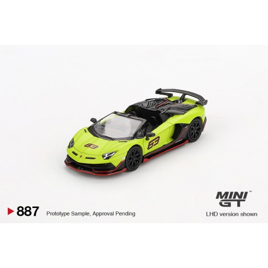 1/64 LAMBORGHINI AVENTADOR SVJ 63 ROADSTER VERDE SHOCK (LHD)