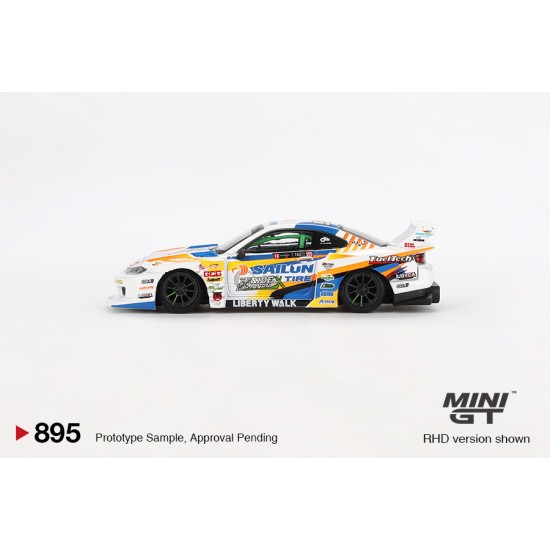 1/64 NISSAN LB-SUPER SILHOUETTE S15 SILVIA NO.555 2023 FORMULA DRIFT JAPAN (RHD)