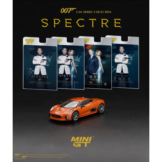 1/64 JAGUAR C-X75 SPECTRE (LHD) ENGLISH BLISTER PACKAGING