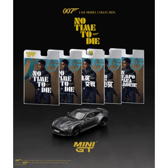 1/64 ASTON MARTIN DBS NO TIME TO DIE RHD ENGLISH BLISTER PACKAGING MGT00904-007E