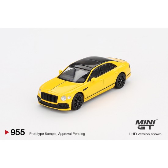 1/64 BENTLEY FLYING SPUR MONACO YELLOW (LHD) BLISTER PACKAGING