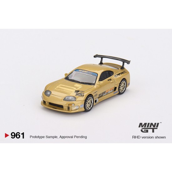 1/64 TOYOTA SUPRA (A80) TOP SECRET GT-300 TOP SECRET GOLD (RHD) BLISTER PACKAGING