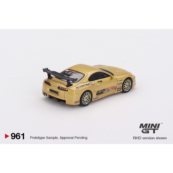 1/64 TOYOTA SUPRA (A80) TOP SECRET GT-300 TOP SECRET GOLD (RHD) BLISTER PACKAGING