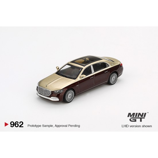 1/64 MERCEDES-MAYBACH S680 GOLD/DARK RED METALLIC (RHD)