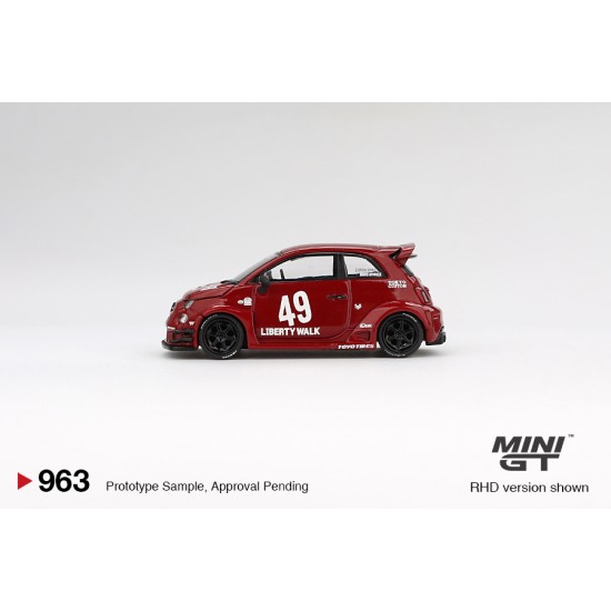 1/64 LB-WORKS X ABAS WORKS ABARTH 595 RED (RHD)