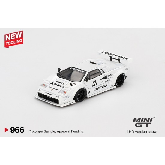 1/64 LAMBORGHINI COUNTACH LB-WORKS WHITE 2024 TOKYO AUTO SALON (LHD)