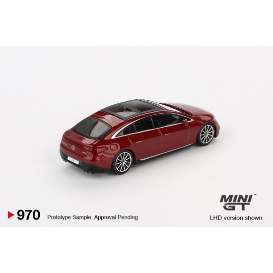 1/64 MERCEDES-BENZ EQS 580 4MATIC RED METALLIC (LHD) BLISTER PACKAGING