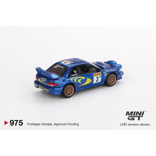 1/64 SUBARU IMPREZA WRC98 1998 RALLY MONTE-CARLO 3RD PLACE NO.3 (LHD) BLISTER PACKAGING