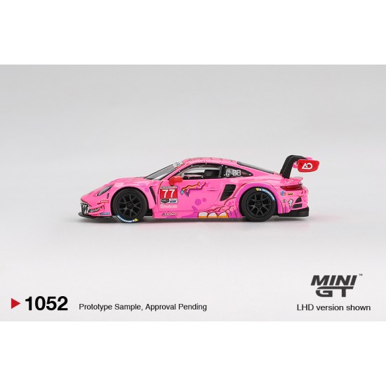 1/64 PORSCHE 911 GT3 R NO.77 AO RACING 2024 IMSA ROAD AMERCIA (LHD) BLISTER PACKAGING