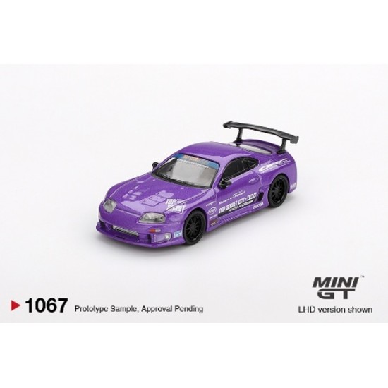 1/64 TOYOTA SUPRA (A80) TOP SECRET GT-300 TOP SECRET PURPLE (LHD) BLISTER PACKAGING 1/64 TOYOTA SUPRA (A80) TOP SECRET GT-300 TOP SECRET PURPLE (LHD) BLISTER PACKAGING