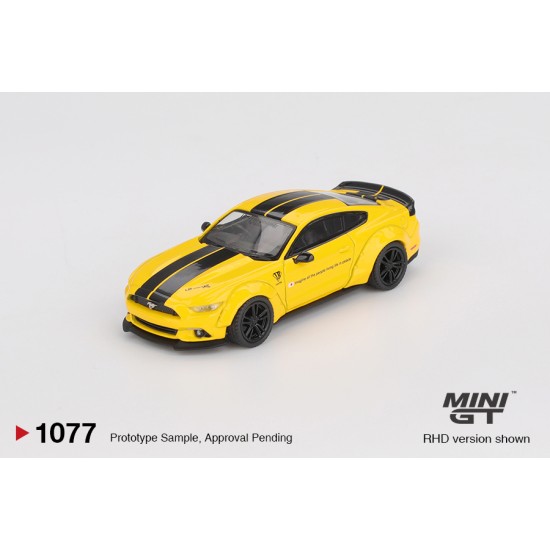 1/64 LB-WORKS FORD MUSTANG TRIPLE YELLOW (LHD) BLISTER PACKAGING