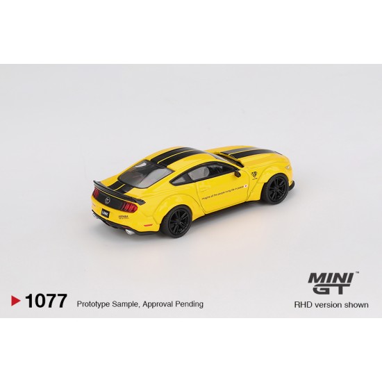 1/64 LB-WORKS FORD MUSTANG TRIPLE YELLOW (LHD) BLISTER PACKAGING
