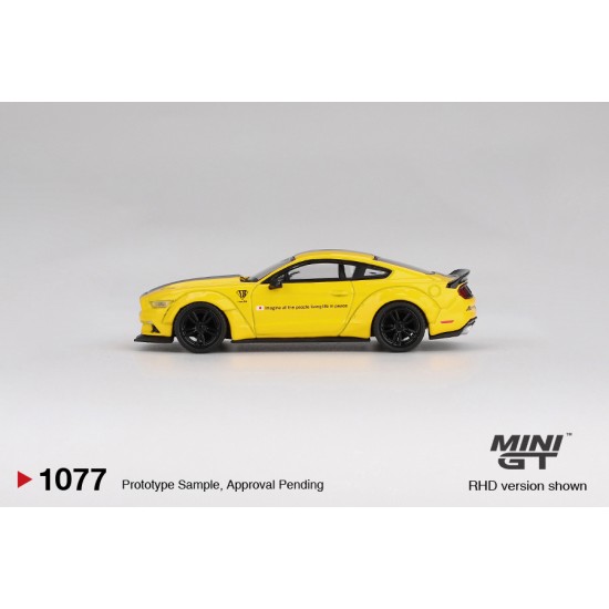 1/64 LB-WORKS FORD MUSTANG TRIPLE YELLOW (LHD) BLISTER PACKAGING