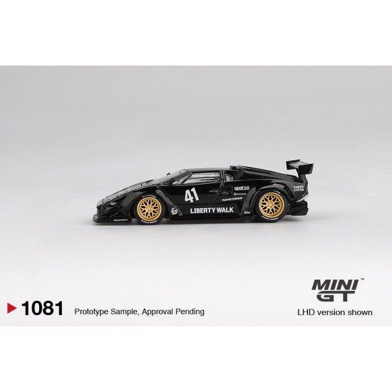 1/64 LAMBORGHINI COUNTACH LB-WORKS BLACK (LHD)