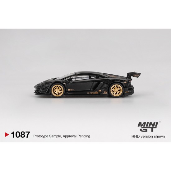 1/64 LB WORKS LAMBORGHINI AVENTADOR LIMITED EDITION MATTE BLACK (LHD)