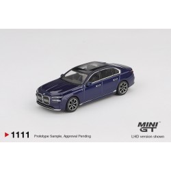 1/64 BMW I7 XDRIVE60 TANZANITE BLUE METALLIC (RHD)