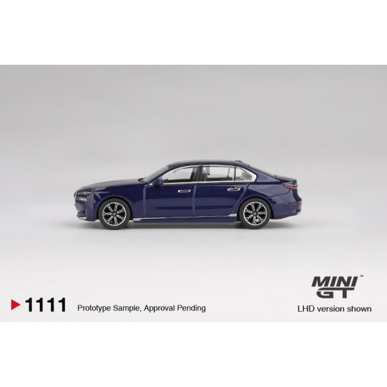 1/64 BMW I7 XDRIVE60 TANZANITE BLUE METALLIC (RHD)