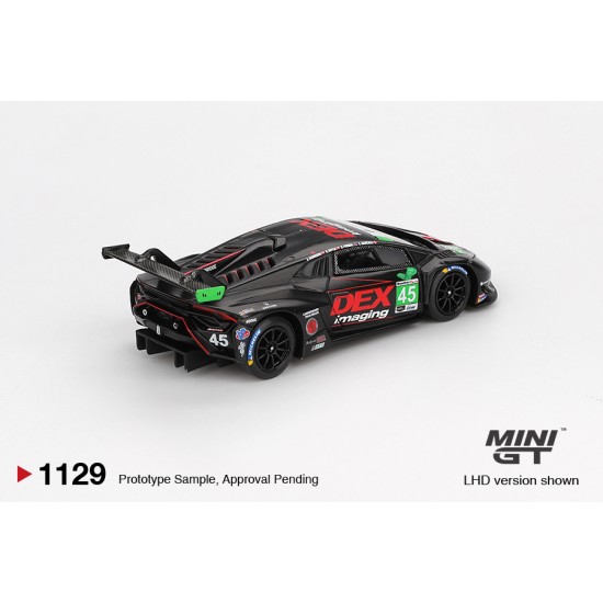 1/64 LAMBORGHINI HURACAN GT3 EVO2 NO.45 DEX IMAGING 2024 IMSA DAYTONA 24 HRS (LHD) BLISTER PACKAGING