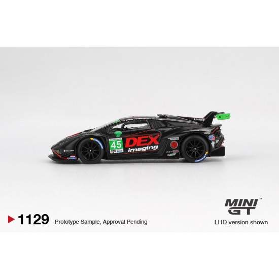 1/64 LAMBORGHINI HURACAN GT3 EVO2 NO.45 DEX IMAGING 2024 IMSA DAYTONA 24 HRS (LHD) BLISTER PACKAGING