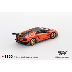 1/64 LB WORKS LAMBORGHINI AVENTADOR LIMITED EDITION ORANGE MDX 2025 (RHD) (BLISTER PACKAGING)