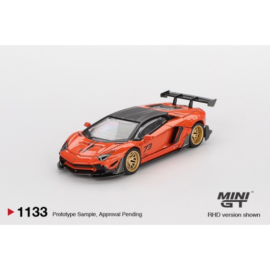 1/64 LB WORKS LAMBORGHINI AVENTADOR LIMITED EDITION ORANGE MDX 2025 (RHD)