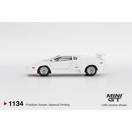 1/64 LAMBORGHINI COUNTACH 25TH ANNIVERSARY WHITE (LHD)