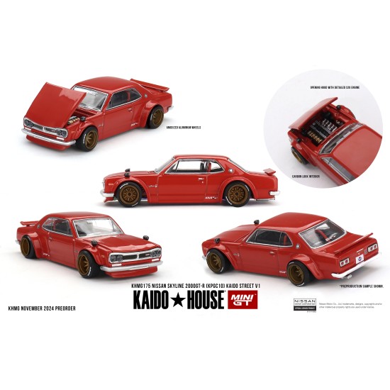 1/64 NISSAN SKYLINE 2000GT-R (KPGC10) KAIDO STREET V1