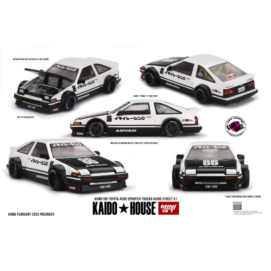 1/64 TOYOTA AE86 SPRINTER TRUENO KAIDO STREET V1