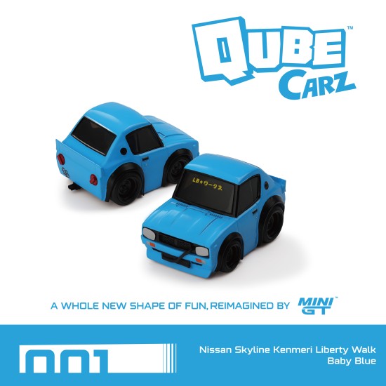 NISSAN SKYLINE KENMERI LIBERTY WALK BABY BLUE BLISTER PACKAGING