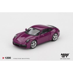 1/64 PORSCHE 911 (992.1) RUBYSTONE RED SET (LHD)