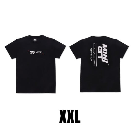 MINI GT T-SHIRT - DRIVEN BY PASSION BLACK - XX-LARGE MGTOM024-XXL
