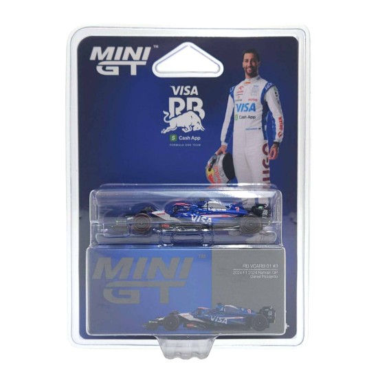 1/64 RB VCARB 01 NO.3 DANIEL RICCIARDO 2024 F1 BAHRAIN GP BLISTER MGT01006-BL