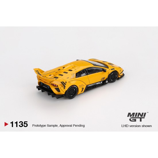 1/64 LB-SILHOUETTE WORKS MURCIELAGO GT EVO YELLOW (LHD) BLISTER PACKAGING