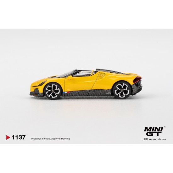 1/64 BUGATTI W16 MISTRAL YELLOW (LHD) BLISTER PACKAGING