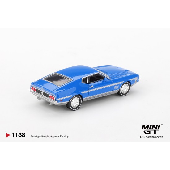 1/64 FORD MUSTANG MACH 1 GRABBER BLUE (LHD) BLISTER PACKAGING