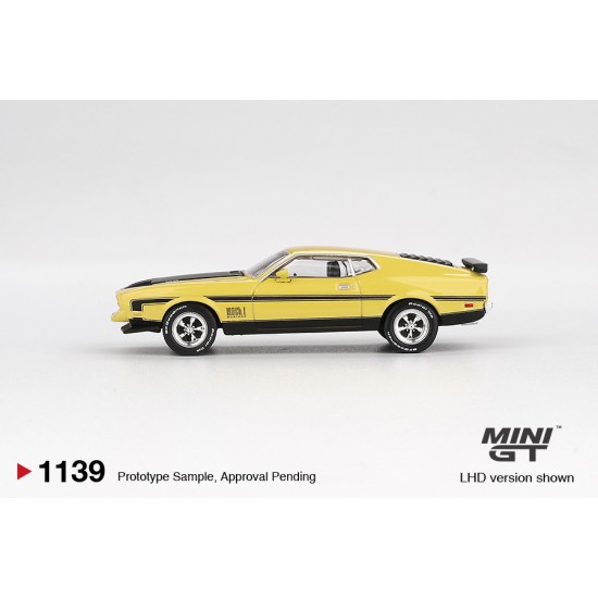 1/64 FORD MUSTANG MACH1 GRABBER YELLOW (LHD)