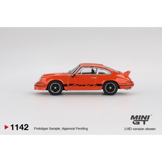 1/64 PORSCHE 911 CARRERA RS 2.7 TANGERINE WITH BLACK LIVERY (RHD)