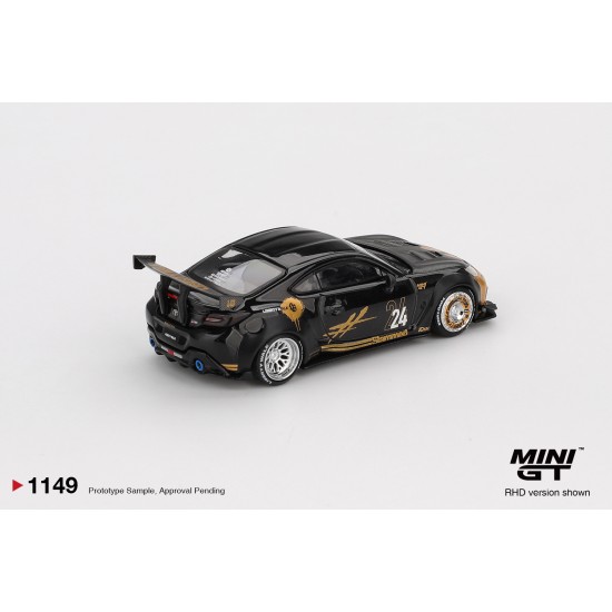 1/64 TOYOTA GR86 LB NATION BLACK/GOLD (RHD) BLISTER PACKAGING