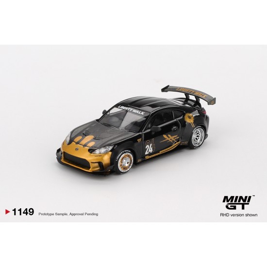 1/64 TOYOTA GR86 LB NATION BLACK/GOLD (RHD) BLISTER PACKAGING