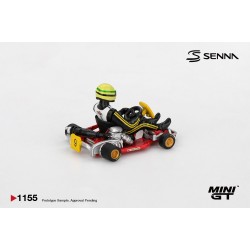 1/64 SENNA KART FORMULA K NO.9 AYRTON SENNA DA SILVA 1981 KARTING WORLD CHAMPIONSHIP