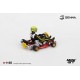 1/64 SENNA KART FORMULA K NO.9 AYRTON SENNA DA SILVA 1981 KARTING WORLD CHAMPIONSHIP BLISTER PACKAGING