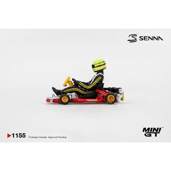 1/64 SENNA KART FORMULA K NO.9 AYRTON SENNA DA SILVA 1981 KARTING WORLD CHAMPIONSHIP BLISTER PACKAGING