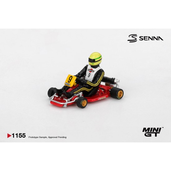 1/64 SENNA KART FORMULA K NO.9 AYRTON SENNA DA SILVA 1981 KARTING WORLD CHAMPIONSHIP