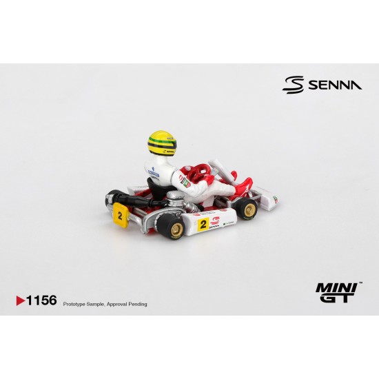 1/64 SENNA KART NO.2 AYRTON SENNA DA SILVA 1993 MASTERS OF PARIS-BERCY BLISTER PACKAGING