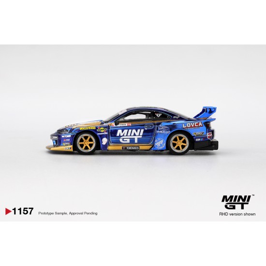 1/64 NISSAN LB-SUPER SILHOUETTE S15 SILVIA NO.555 TEAM MINI GT LIBERTY WALK 2025 FORMULA DRIFT (RHD)