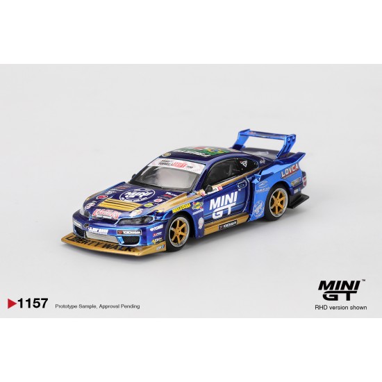 1/64 NISSAN LB-SUPER SILHOUETTE S15 SILVIA NO.555 TEAM MINI GT LIBERTY WALK 2025 FORMULA DRIFT (RHD)