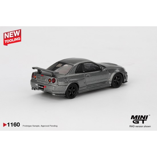 1/64 NISSAN SKYLINE GT-R DARK METAL GREY (NISMO BNR34 CRS VERSION) (RHD)