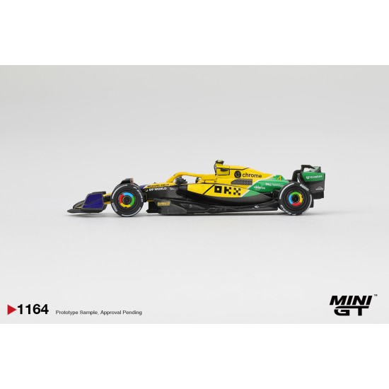 1/64 MCLAREN MCL38 NO.4 LANDO NORRIS 2024 F1 2024 MONACO GP BLISTER PACKAGING