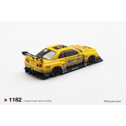 1/64 NISSAN LB-ER34 SUPER SILHOUETTE SKYLINE SPORT YELLOW (RHD)