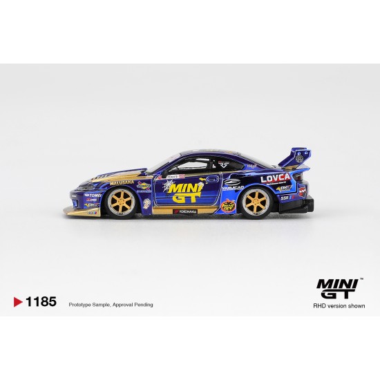 1/64 NISSAN LB-SUPER SILHOUETTE S15 SILVIA NO.555 TEAM MINI GT LIBERTY WALK 2025 FORMULA DRIFT HALLOWEEN SPECIAL (RHD) BLISTER PACKAGING